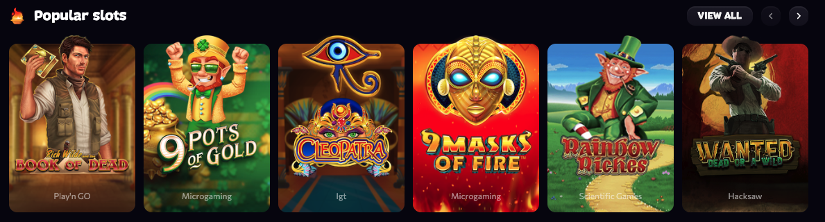 Δημοφιλείς κουλοχέρηδες στο lobby του Aphrodite Casino