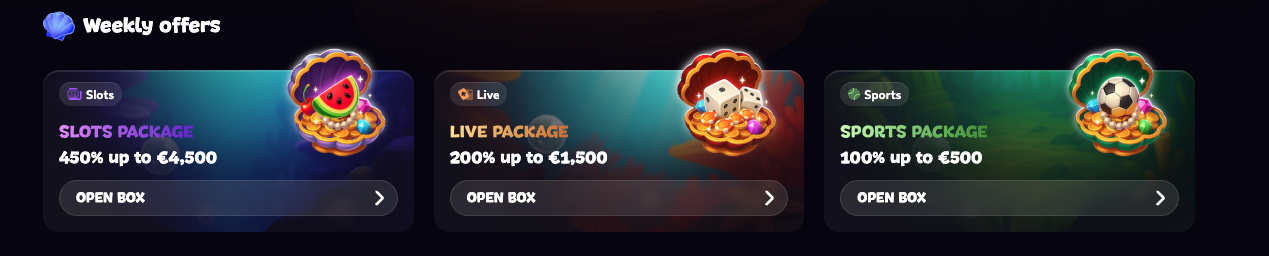 Εβδομαδιαίες προσφορές επαναφόρτωσης Slots, Live και Sports στο Aphrodite Casino